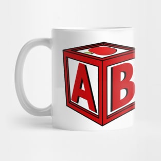 ABDL - Letter blocks Pink Mug